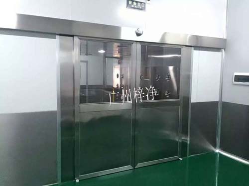 全不銹鋼自動平開門風淋室 全不銹鋼自動平開門風淋室